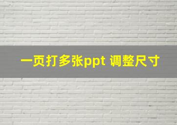 一页打多张ppt 调整尺寸